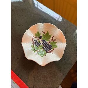 Vintage ceramic grape dish bowl candy dish fruit bowl
